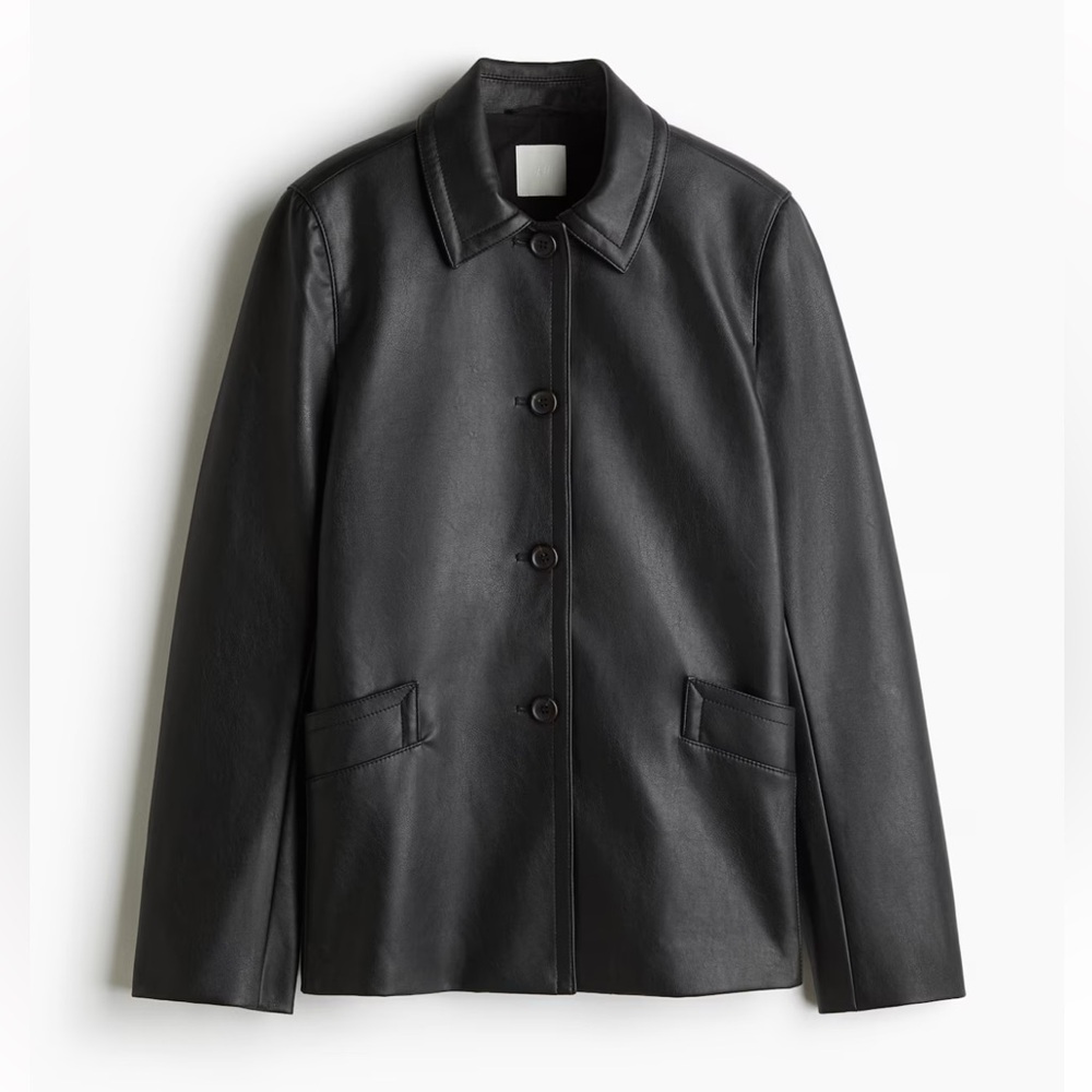 H&M Black Coated Jacket